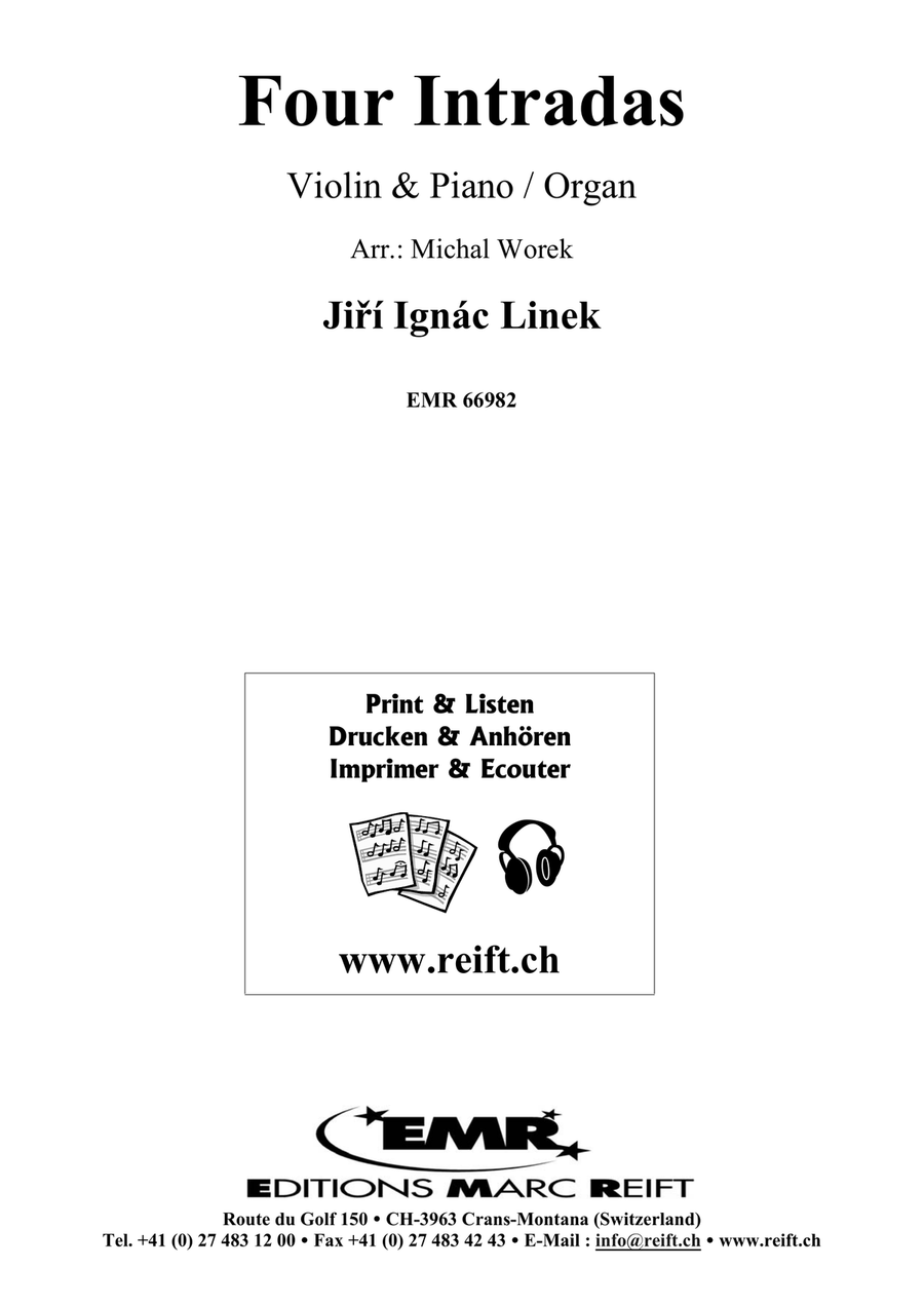 Four Intradas Four Intradas Violin Solo scores gallery preview page 2