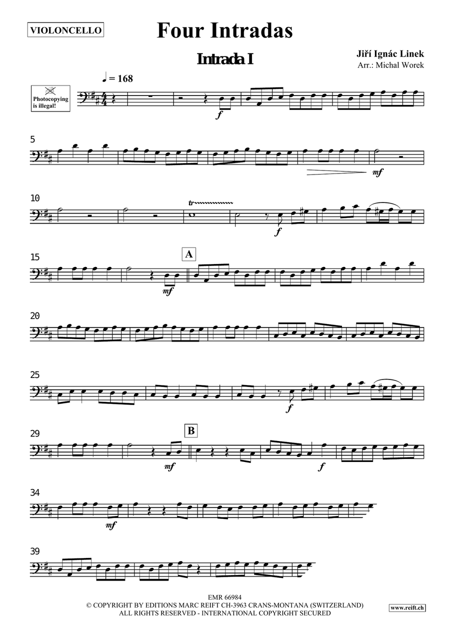 Four Intradas Four Intradas Organ scores gallery preview page 3