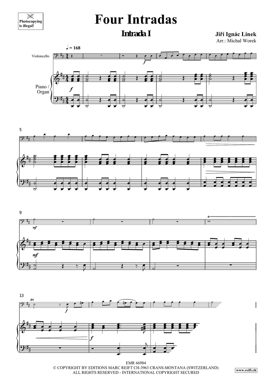 Four Intradas Four Intradas Organ scores gallery preview page 4