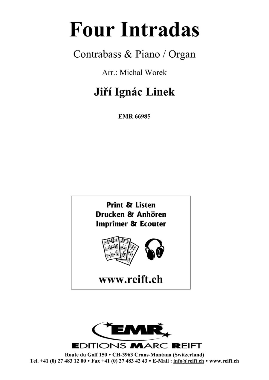 Four Intradas Four Intradas Double Bass scores gallery preview page 2