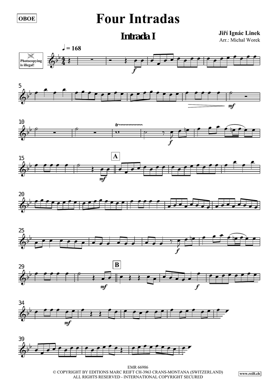 Four Intradas Four Intradas Organ scores gallery preview page 3