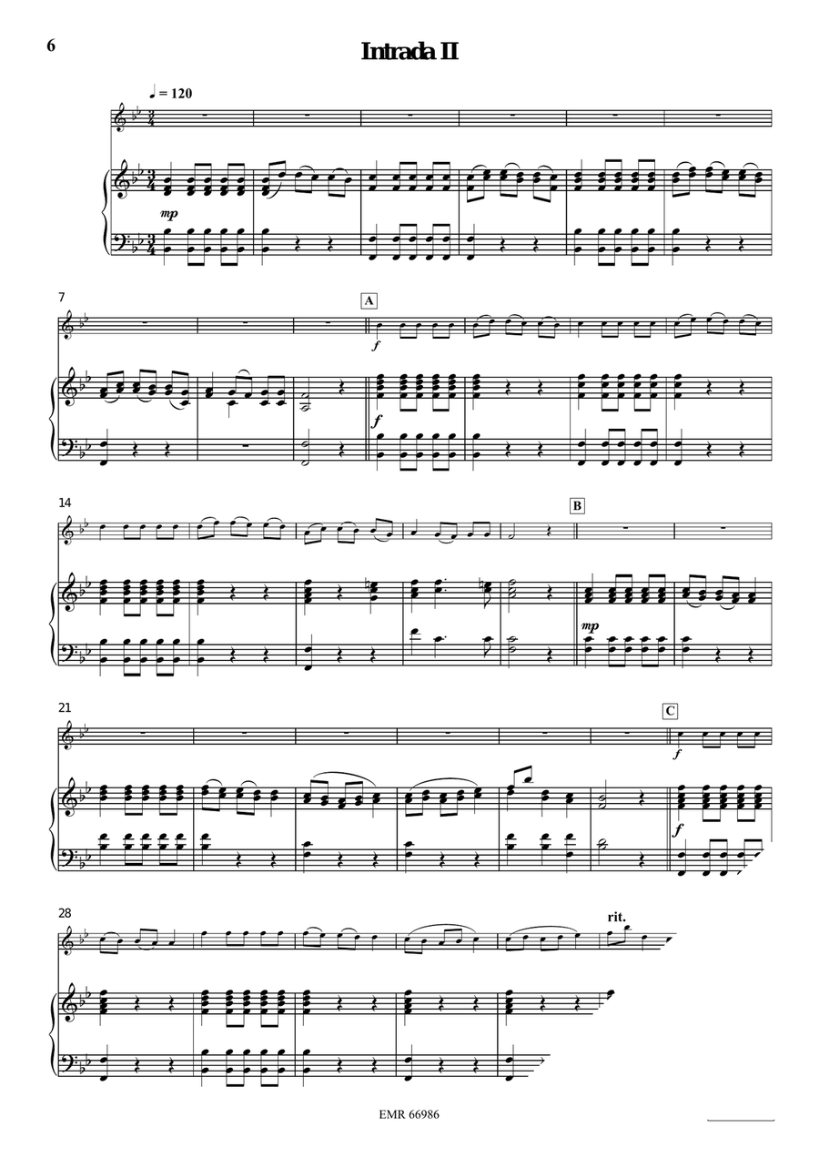 Four Intradas Four Intradas Organ scores gallery preview page 5