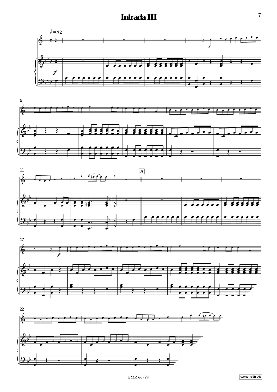Four Intradas Four Intradas Soprano Saxophone scores gallery preview page 6