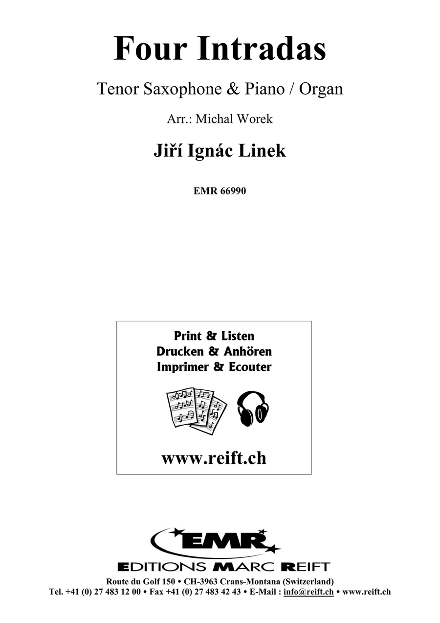 Four Intradas Four Intradas Tenor Saxophone scores gallery preview page 2