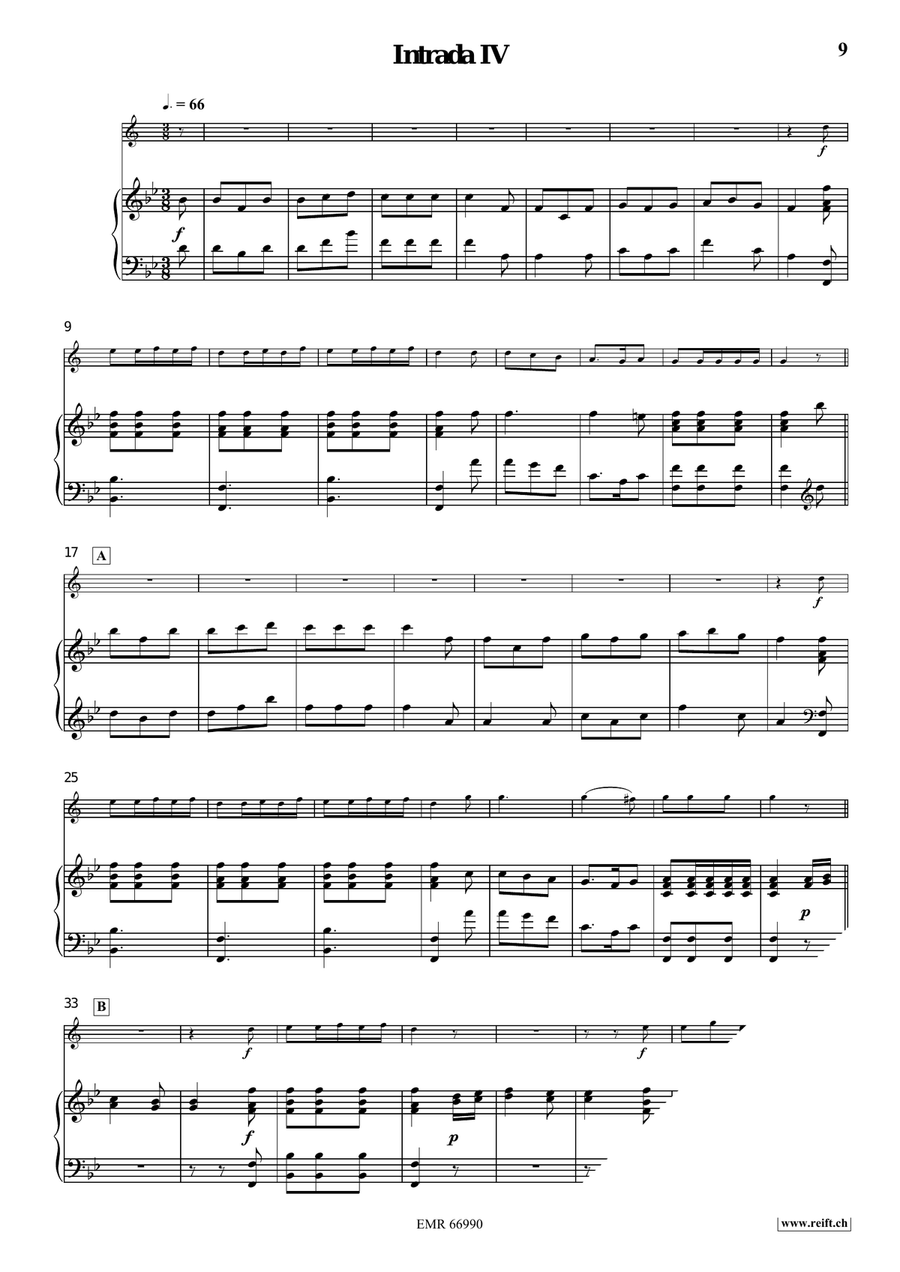 Four Intradas Four Intradas Tenor Saxophone scores gallery preview page 7