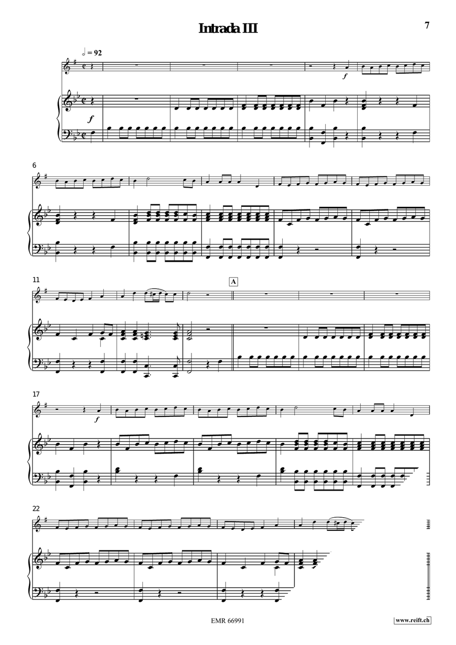Four Intradas Four Intradas Baritone Saxophone scores gallery preview page 6