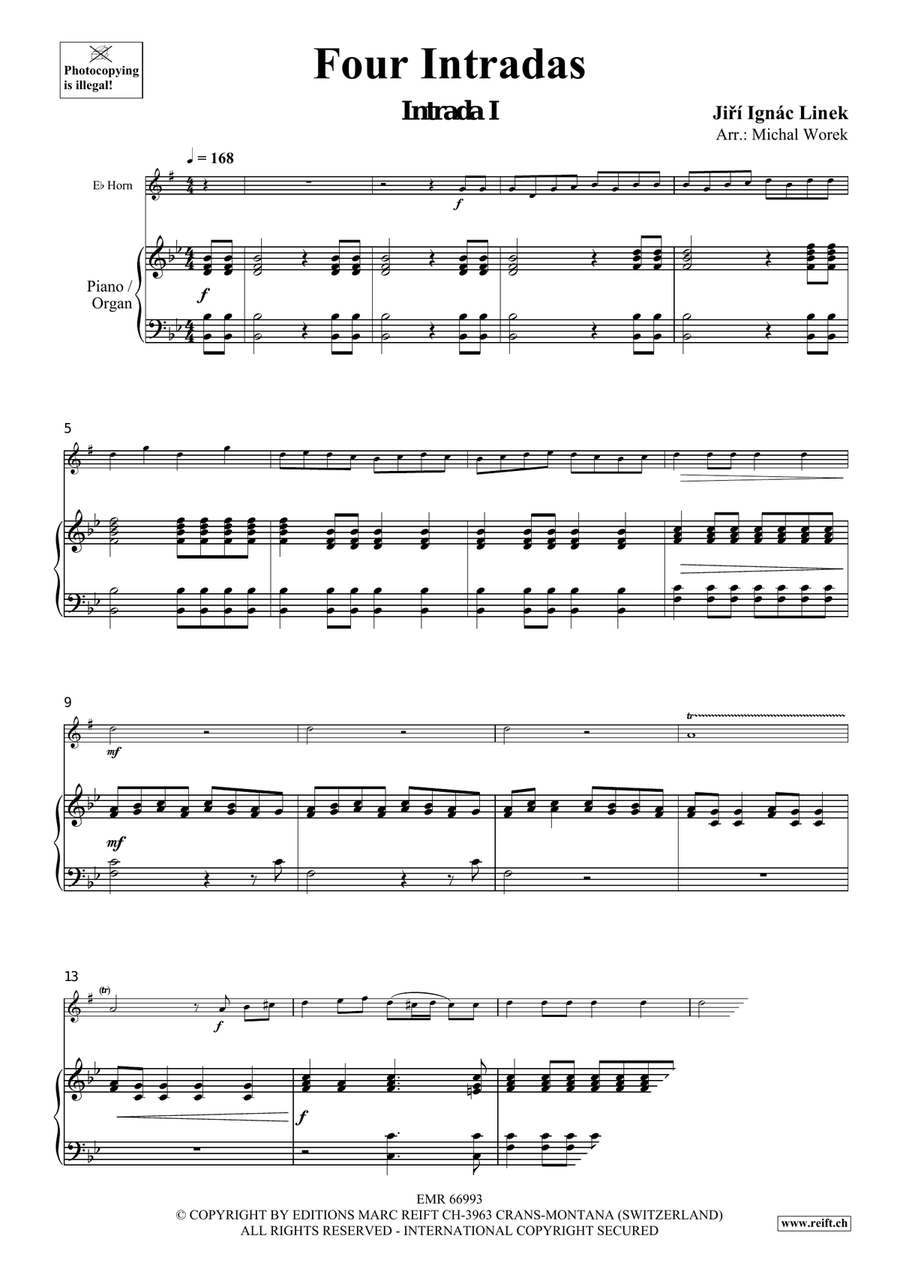 Four Intradas Four Intradas Horn scores gallery preview page 4