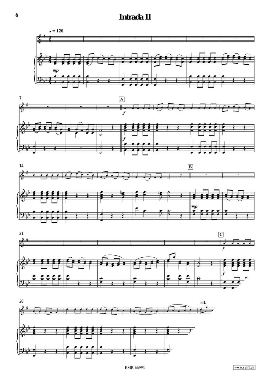 Four Intradas Four Intradas Horn scores gallery preview page 5