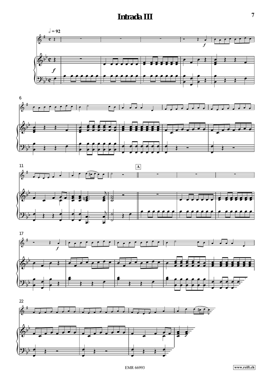 Four Intradas Four Intradas Horn scores gallery preview page 6