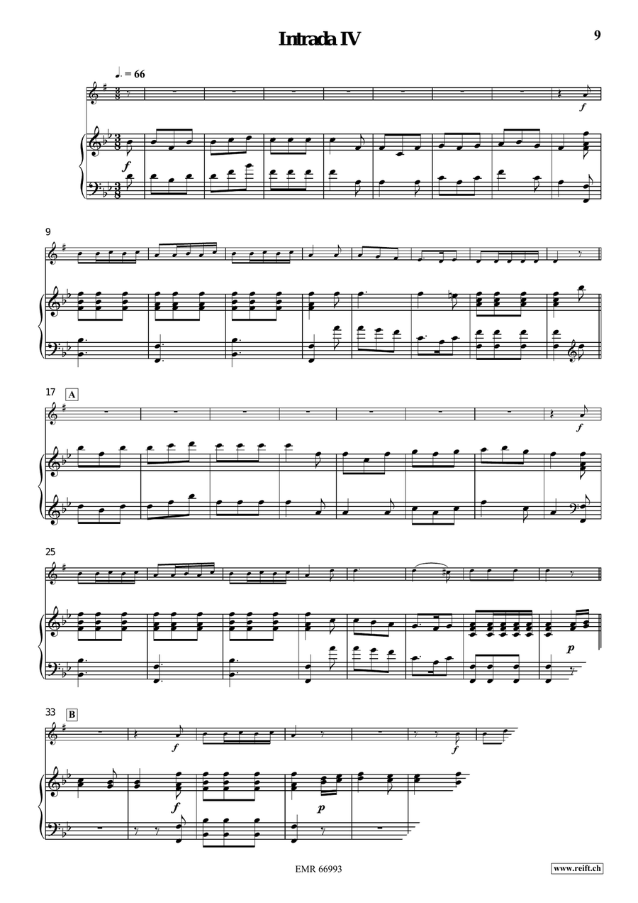 Four Intradas Four Intradas Horn scores gallery preview page 7