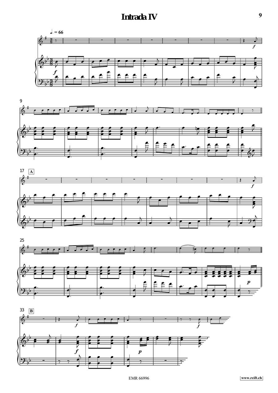 Four Intradas Four Intradas Cornet scores gallery preview page 7