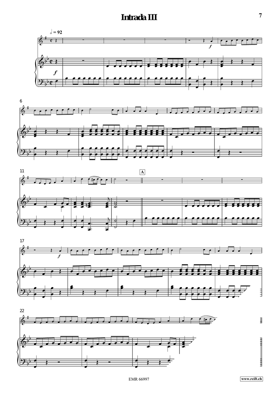 Four Intradas Four Intradas Organ scores gallery preview page 6