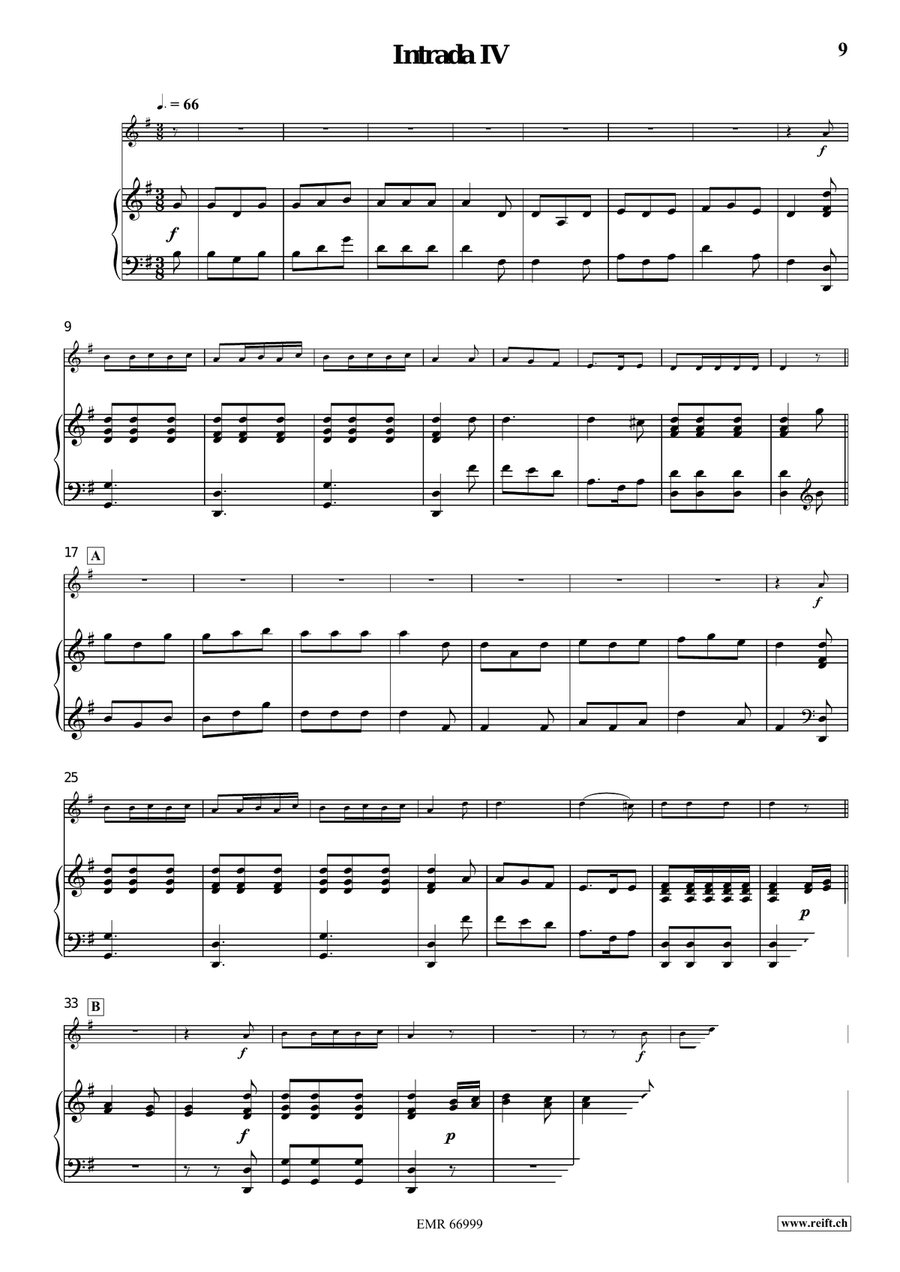 Four Intradas Four Intradas Tenor Recorder scores gallery preview page 7