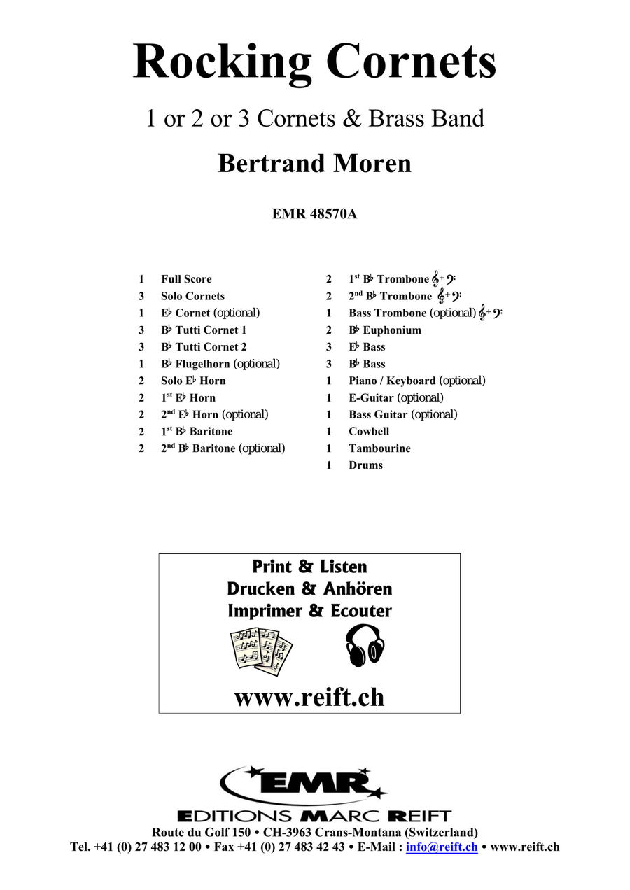 Rocking Cornets by Bertrand Moren Brass Band - Sheet Music page 2