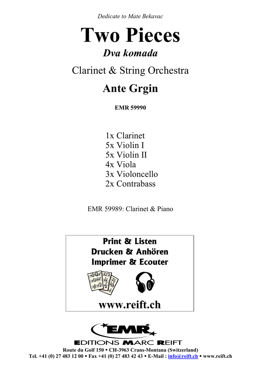 Two Pieces Two Pieces String Orchestra scores gallery preview page 2