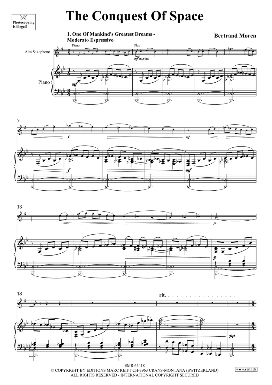 The Conquest Of Space The Conquest Of Space Alto Saxophone scores gallery preview page 4