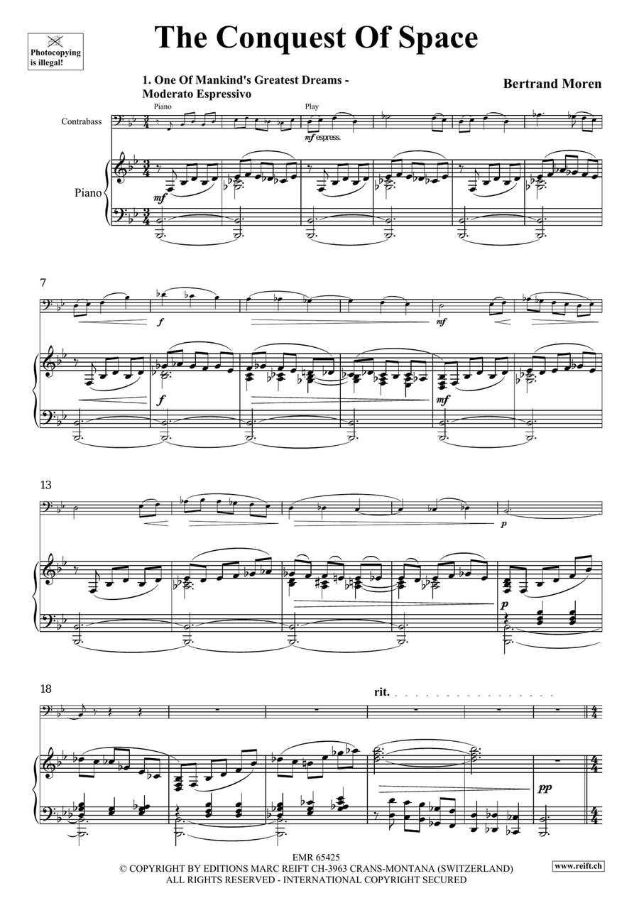The Conquest Of Space The Conquest Of Space Double Bass scores gallery preview page 4