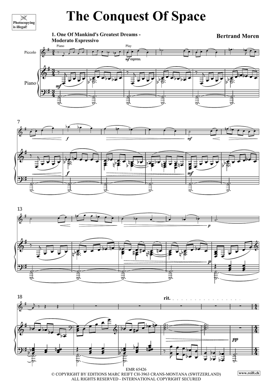 The Conquest Of Space The Conquest Of Space Piccolo scores gallery preview page 4