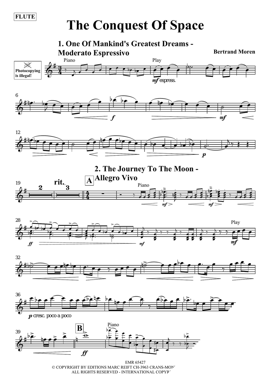 The Conquest Of Space The Conquest Of Space Flute Solo scores gallery preview page 3