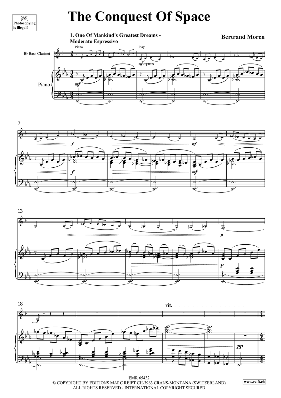 The Conquest Of Space The Conquest Of Space Bass Clarinet scores gallery preview page 4