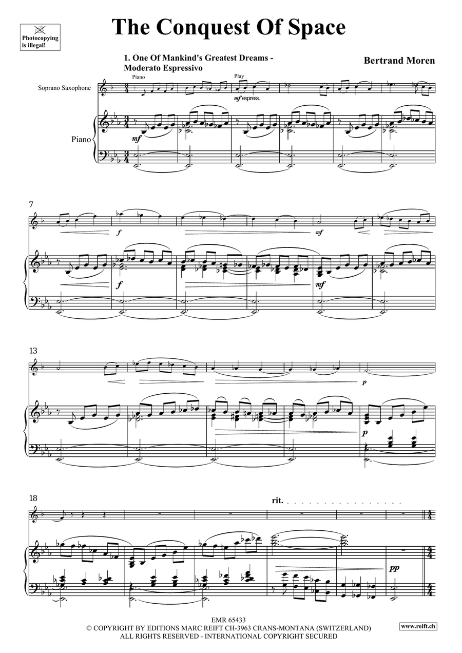 The Conquest Of Space The Conquest Of Space Soprano Saxophone scores gallery preview page 4