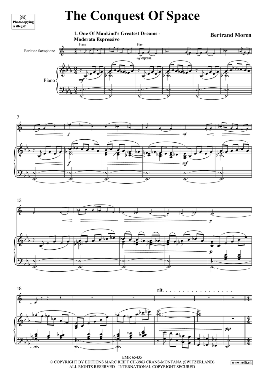 The Conquest Of Space The Conquest Of Space Baritone Saxophone scores gallery preview page 4