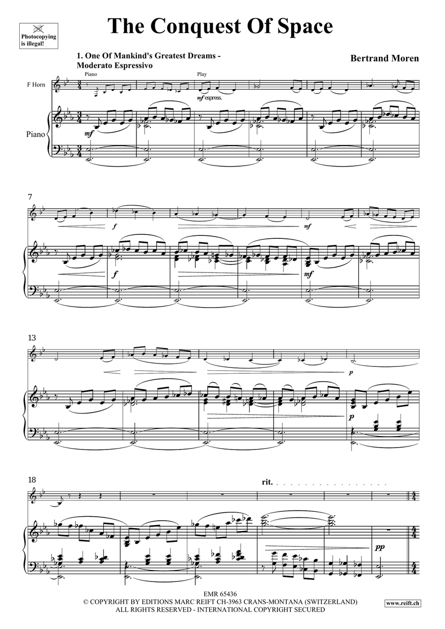The Conquest Of Space The Conquest Of Space Horn scores gallery preview page 4