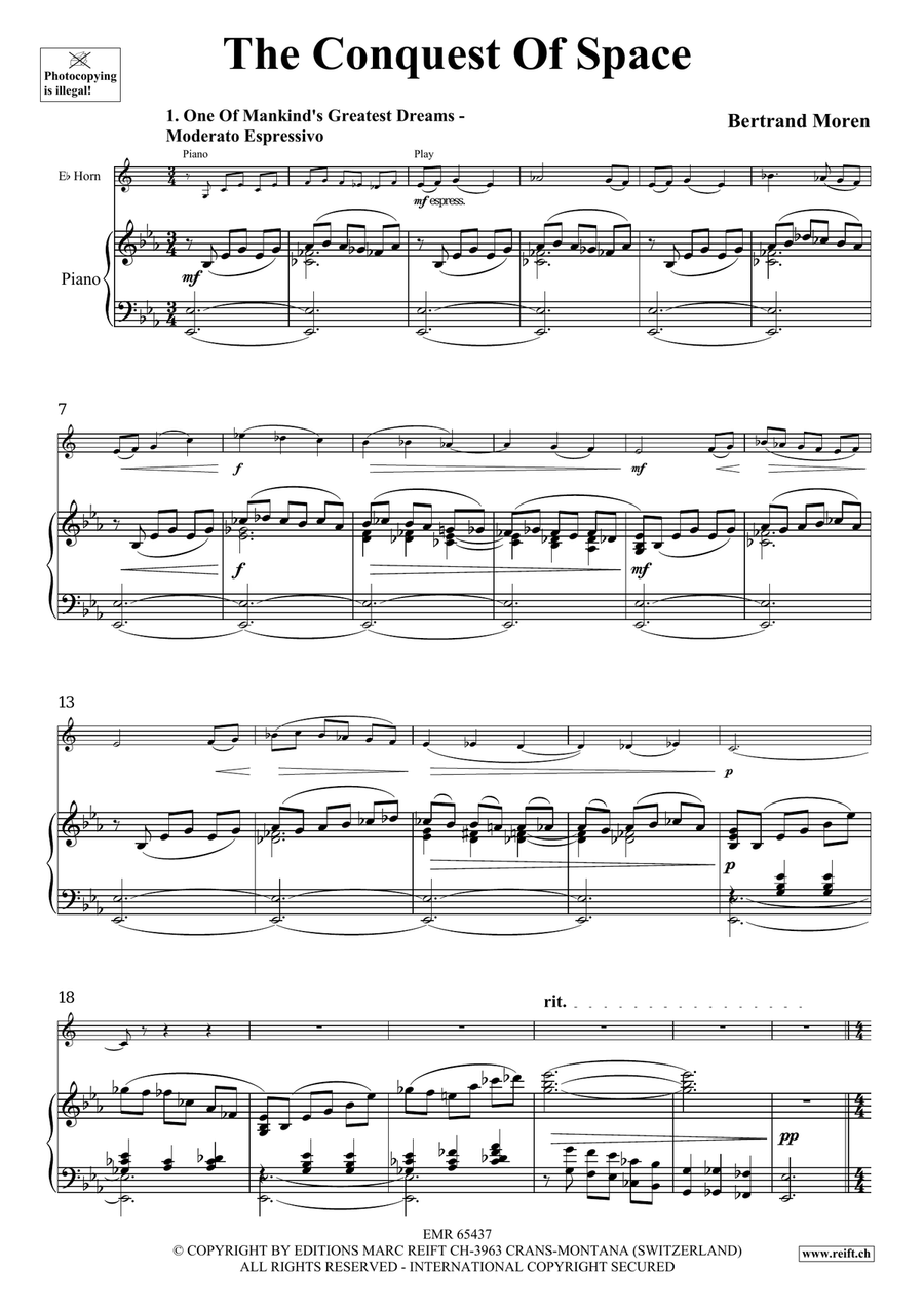 The Conquest Of Space The Conquest Of Space Horn scores gallery preview page 4