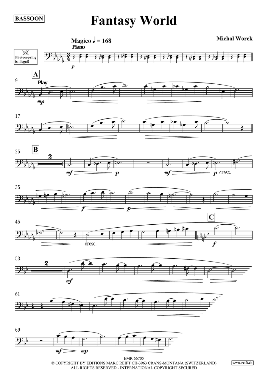 Fantasy World Fantasy World Bassoon Solo scores gallery preview page 4