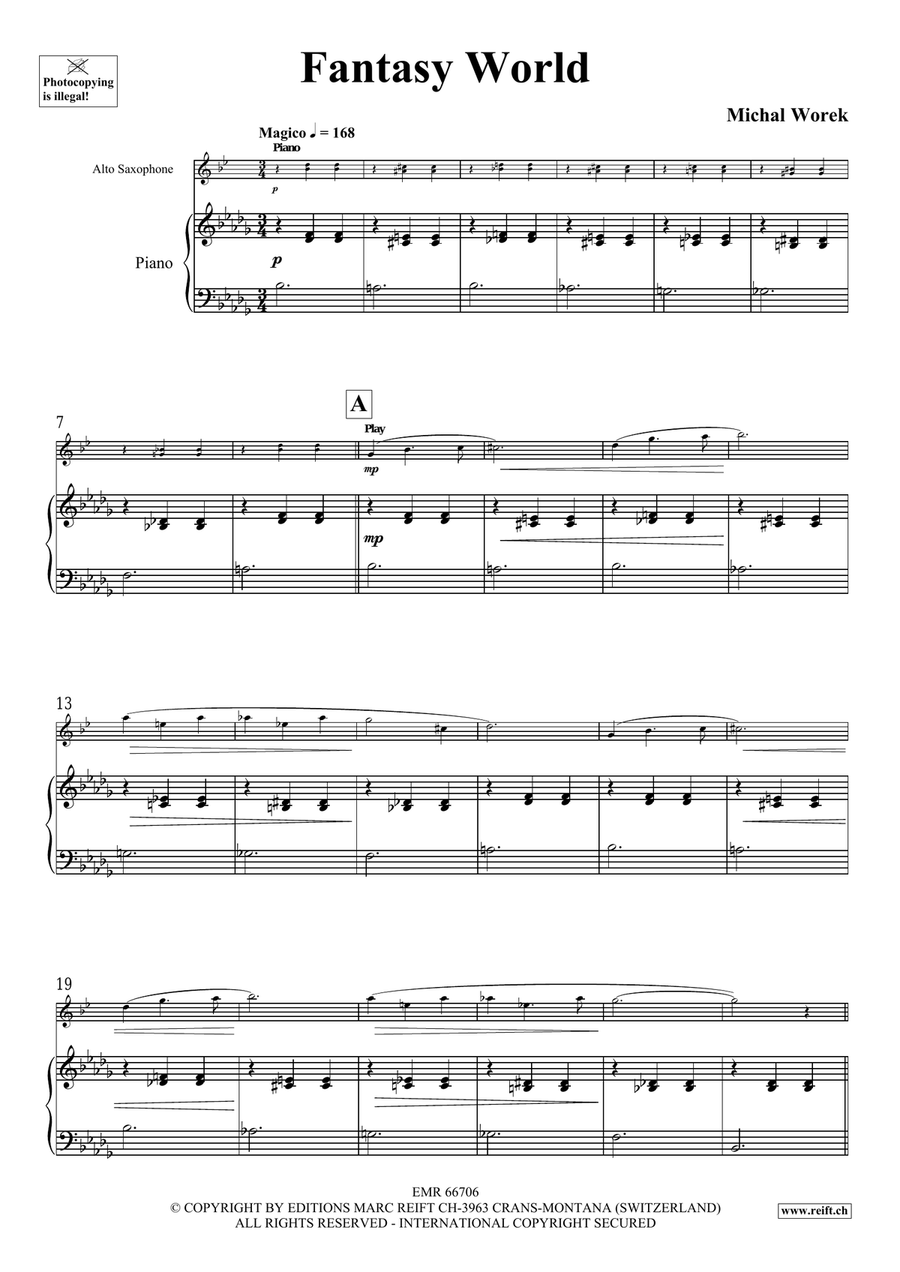 Fantasy World Fantasy World Alto Saxophone scores gallery preview page 5