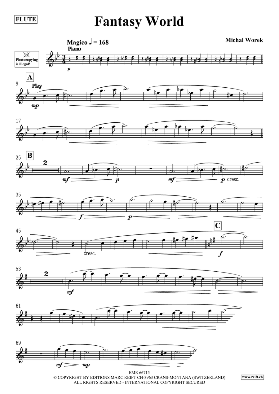 Fantasy World Fantasy World Flute Solo scores gallery preview page 4