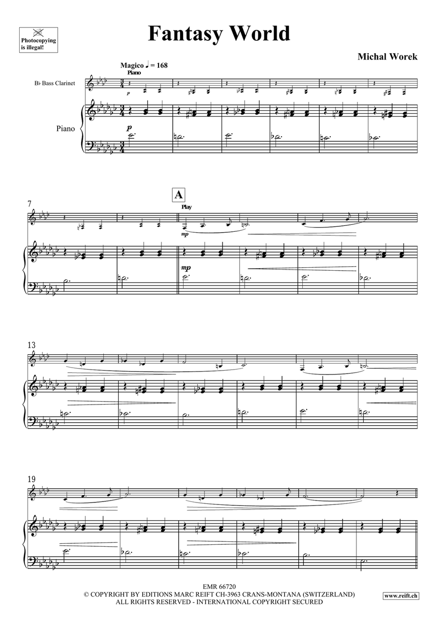 Fantasy World Fantasy World Bass Clarinet scores gallery preview page 5