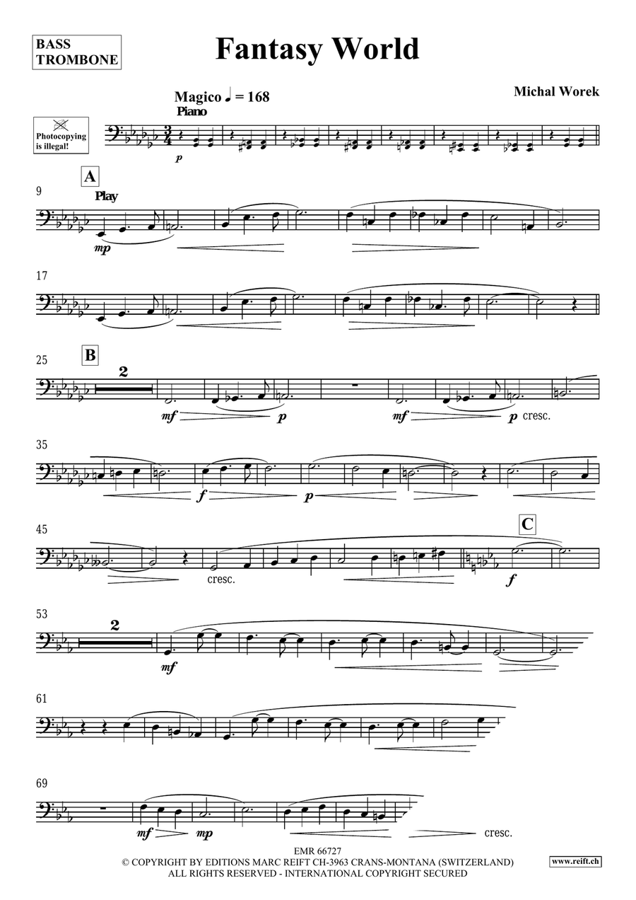 Fantasy World Fantasy World Bass Trombone scores gallery preview page 4