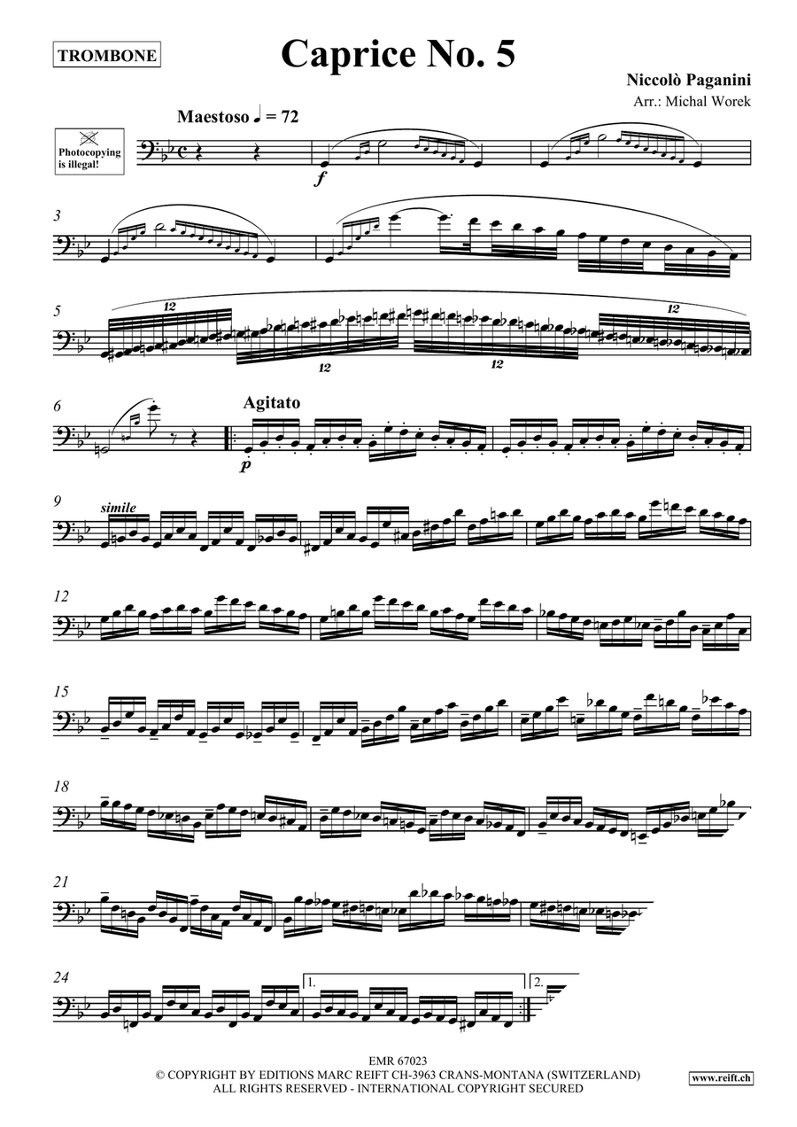 Caprice No. 5 Caprice No. 5 Piano Accompaniment scores gallery preview page 3