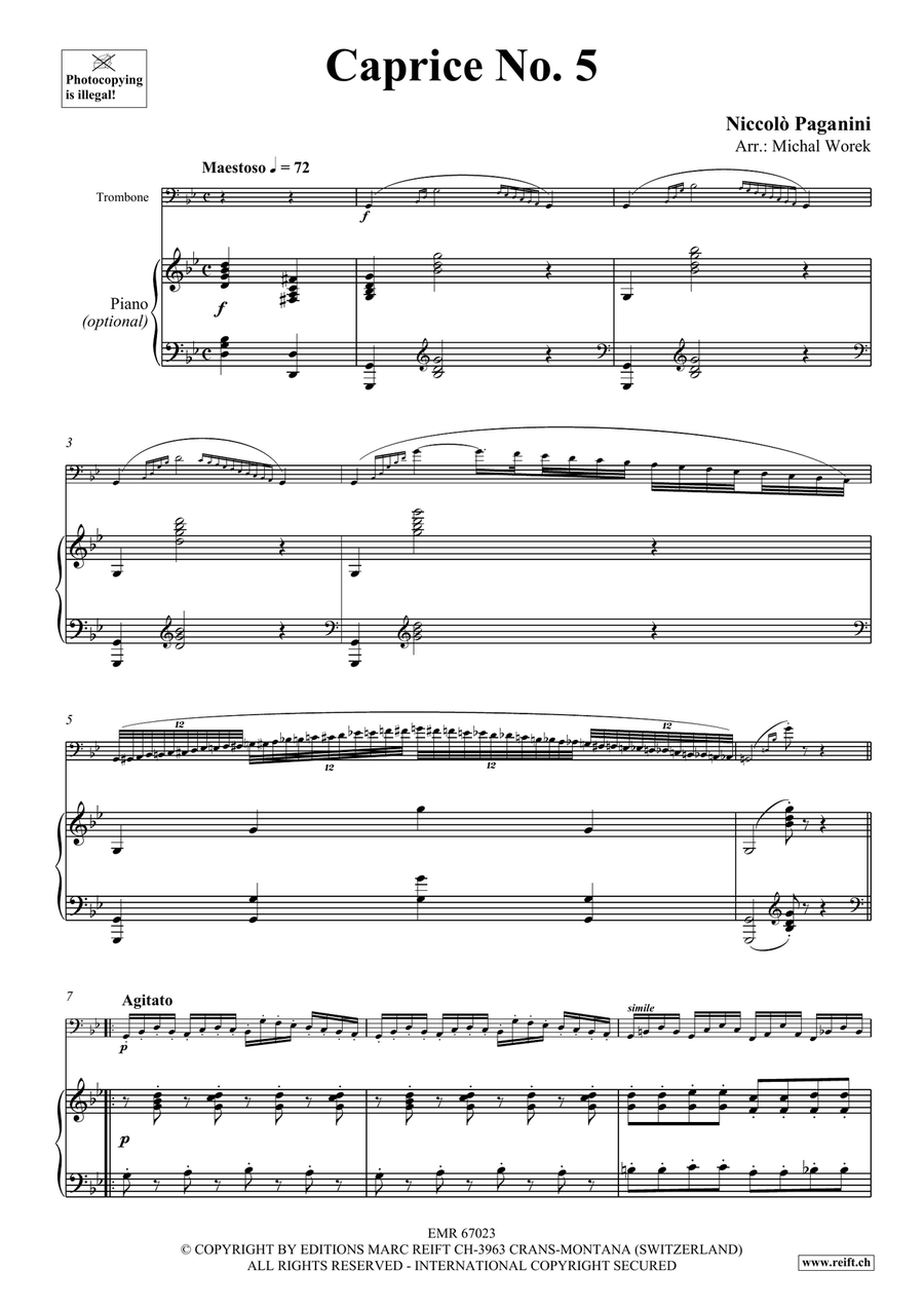 Caprice No. 5 Caprice No. 5 Piano Accompaniment scores gallery preview page 4