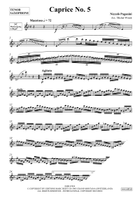 Caprice No. 5 Tenor Saxophone scores gallery preview page 3