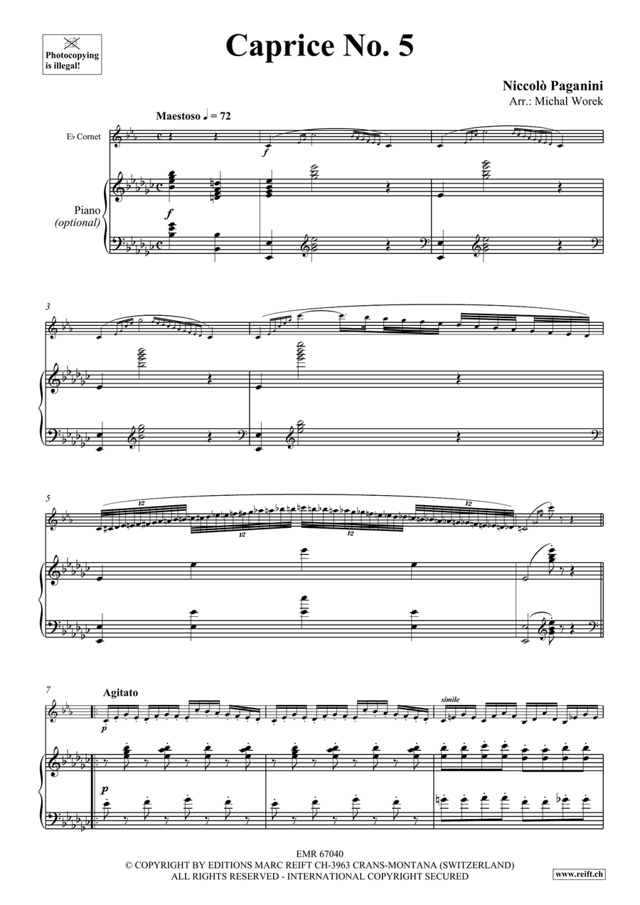 Caprice No. 5 Caprice No. 5 Cornet scores gallery preview page 4