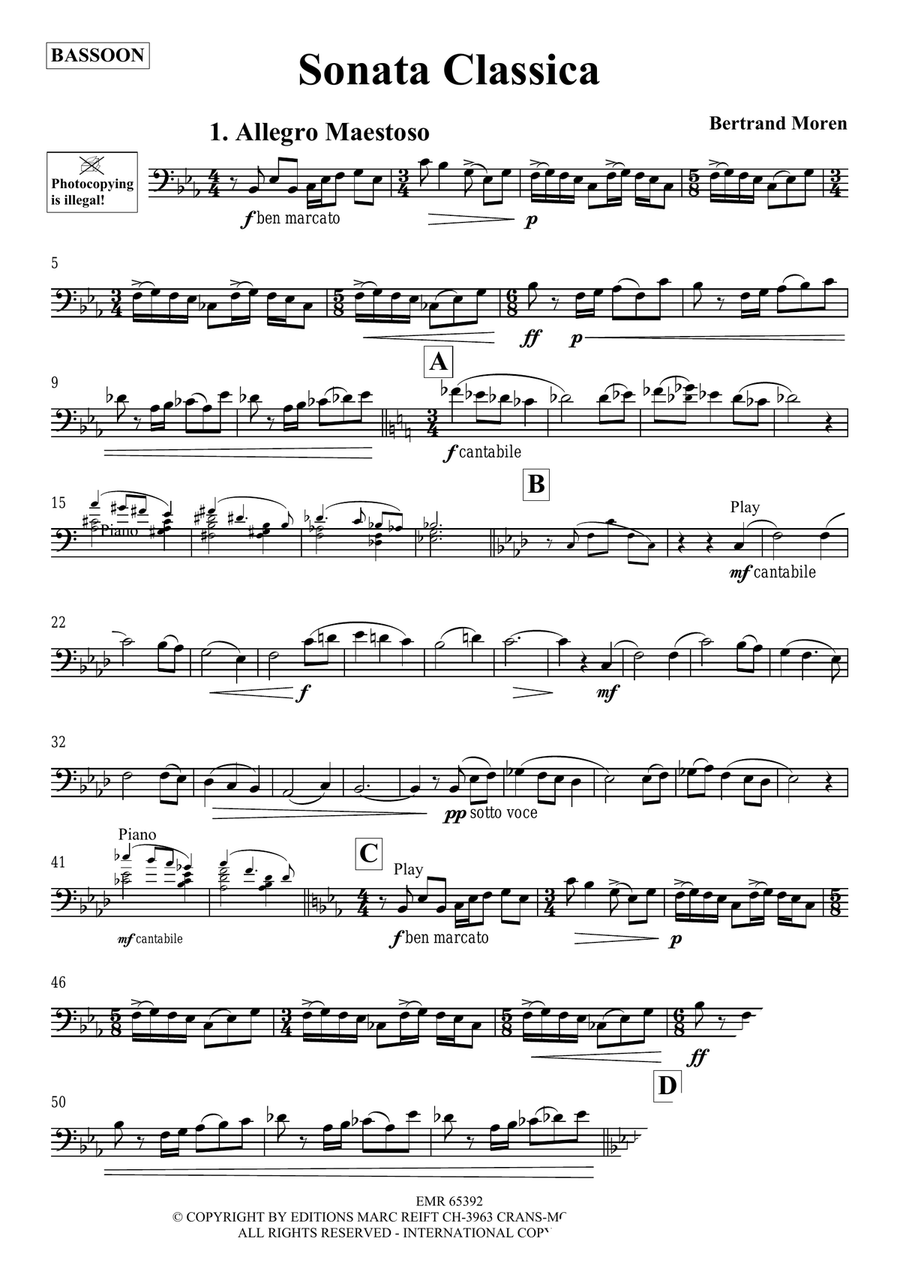 Sonata Classica Sonata Classica Bassoon Solo scores gallery preview page 3