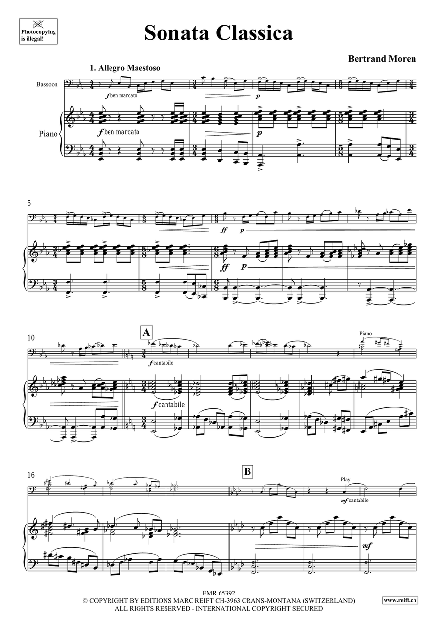 Sonata Classica Sonata Classica Bassoon Solo scores gallery preview page 4