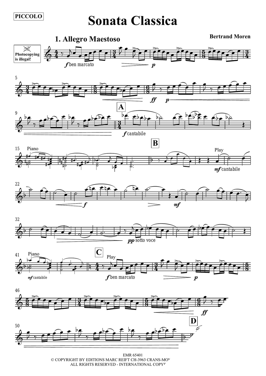 Sonata Classica Sonata Classica Piccolo scores gallery preview page 3
