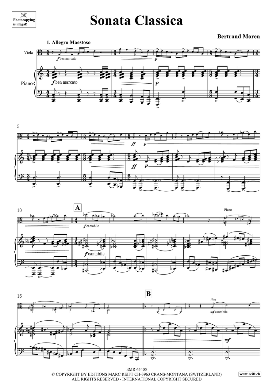 Sonata Classica Sonata Classica Piano Accompaniment scores gallery preview page 4