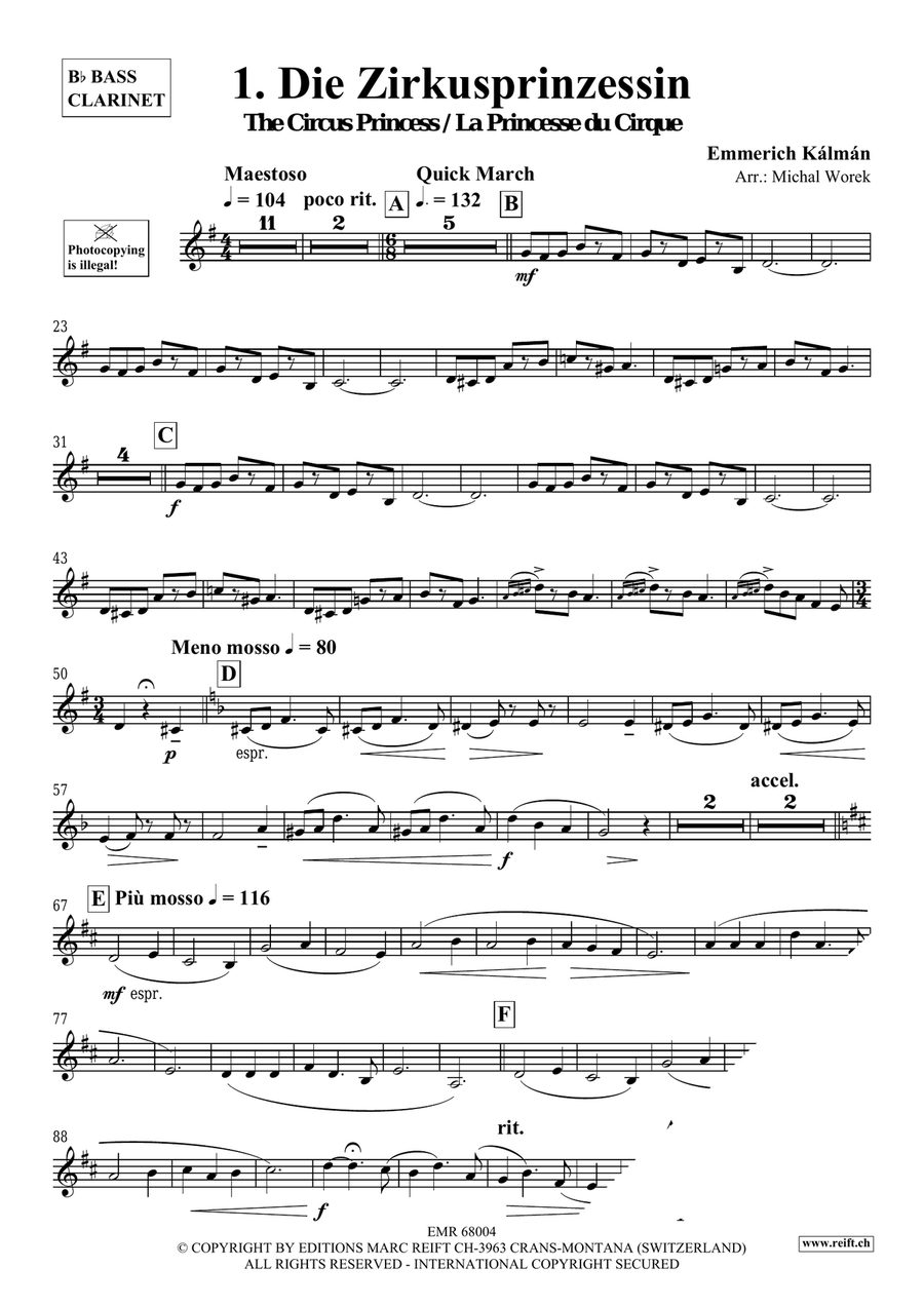 Around The World Volume 8 Bass Clarinet scores gallery preview page 4