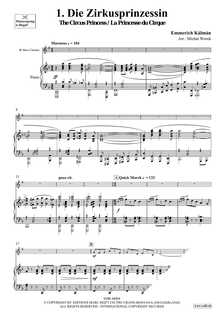 Around The World Volume 8 Bass Clarinet scores gallery preview page 5