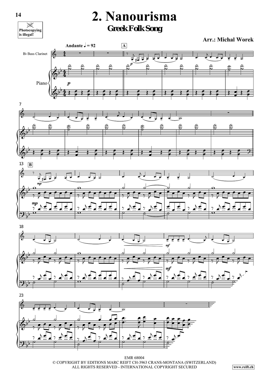 Around The World Volume 8 Bass Clarinet scores gallery preview page 6
