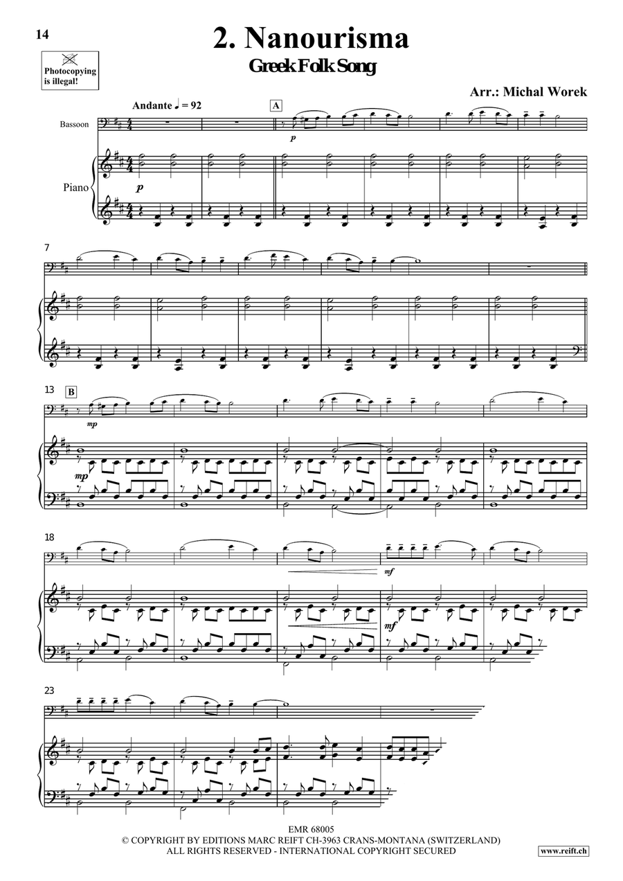 Around The World Volume 8 Bassoon Solo scores gallery preview page 6