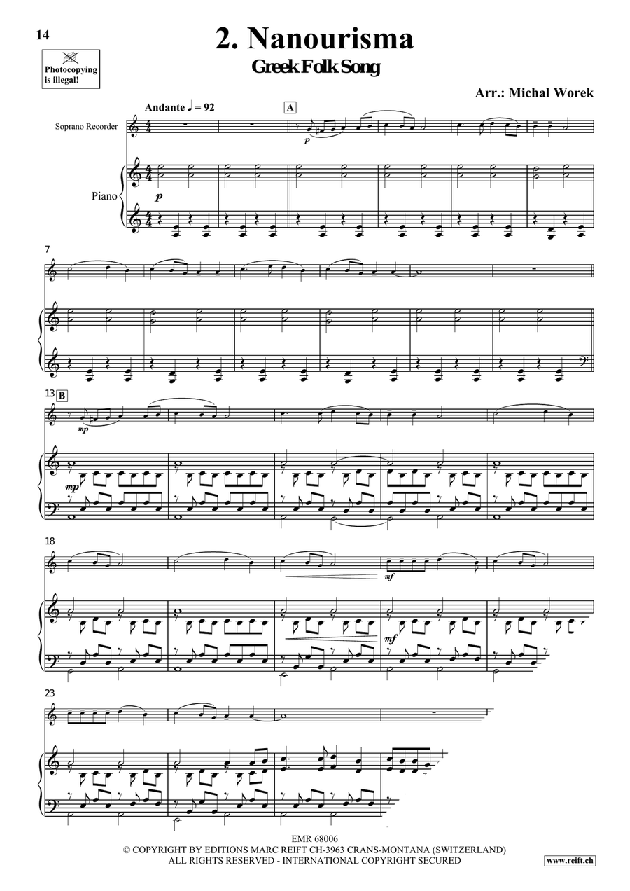 Around The World Volume 8 Soprano Recorder scores gallery preview page 6