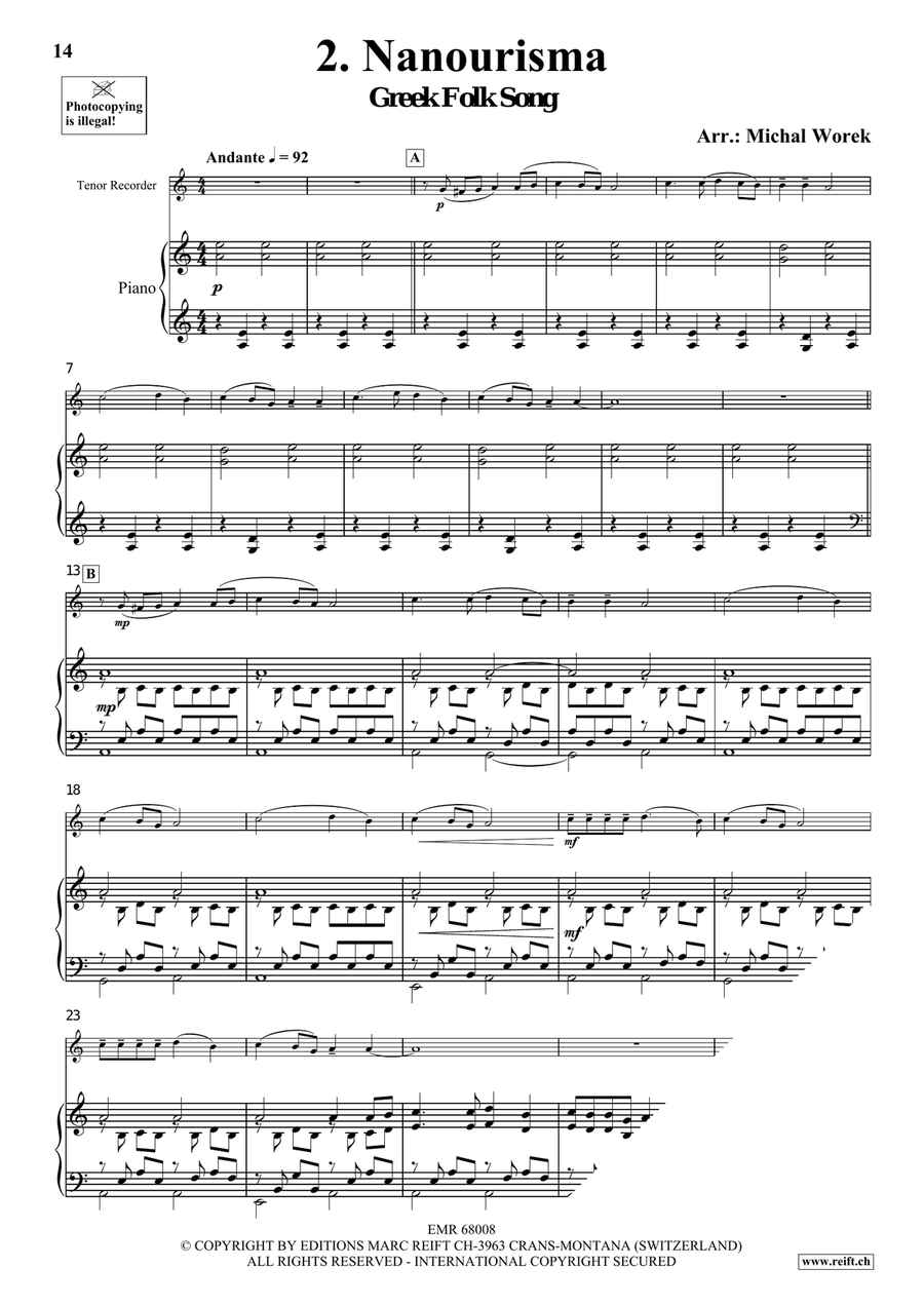 Around The World Volume 8 Tenor Recorder scores gallery preview page 6