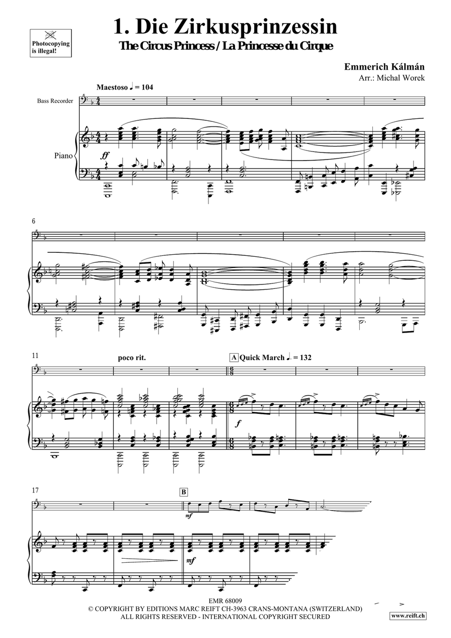 Around The World Volume 8 Bass Recorder scores gallery preview page 5