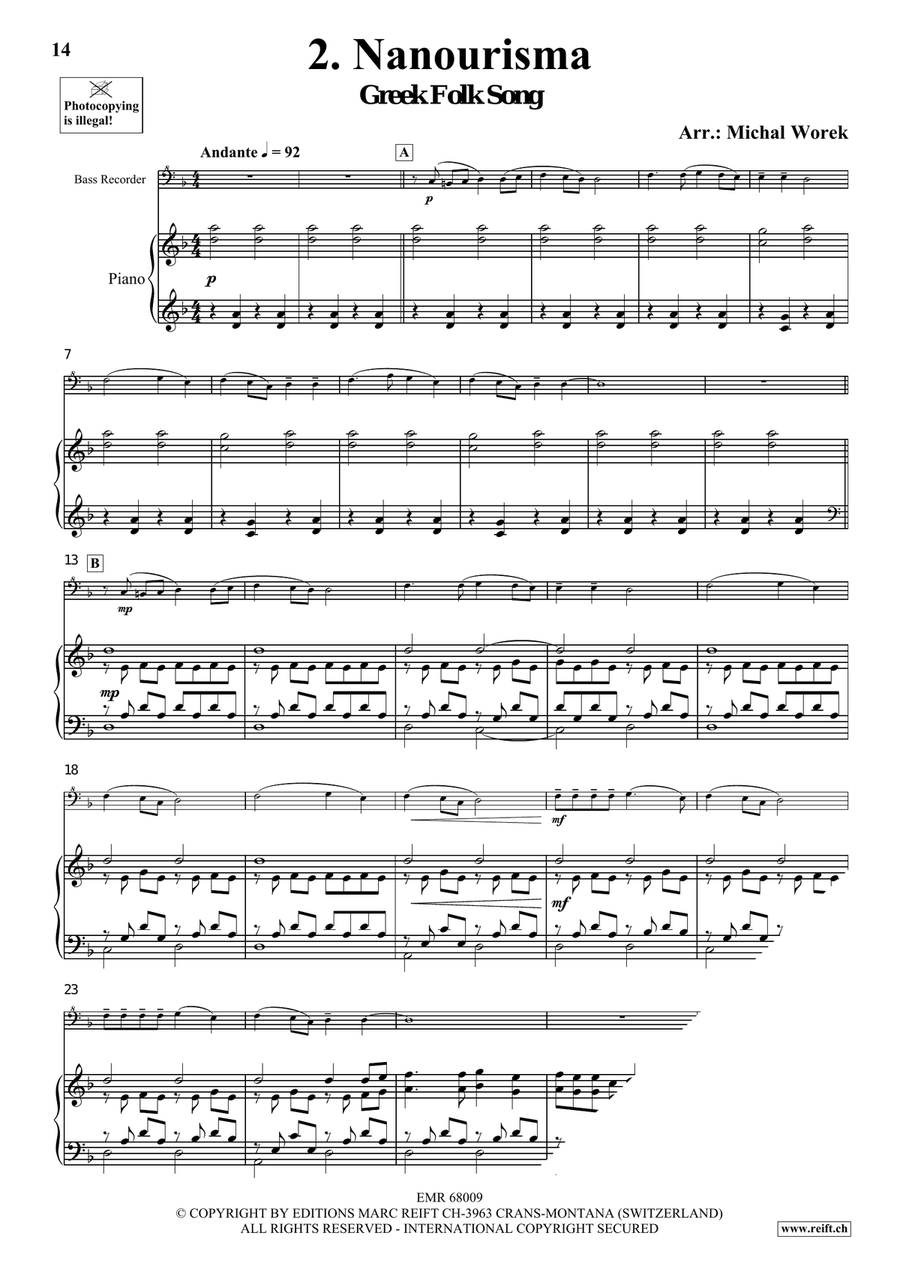 Around The World Volume 8 Bass Recorder scores gallery preview page 6