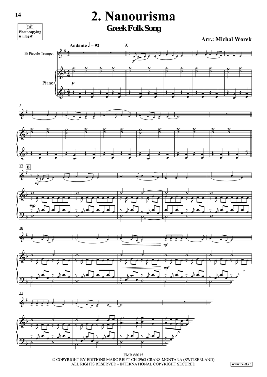 Around The World Volume 8 Piccolo Trumpet scores gallery preview page 6